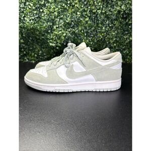Nike Dunk Low Shoes Women's Size 10 Light Silver Corduroy sneakers